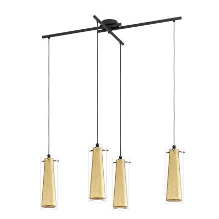 Eglo 79344 - Luster na lanku PINTO GOLD 4xE27/40W/230V zlatá