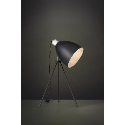 Eglo 79378 - Stolová lampa MAREPERLA 1xE27/60W/230V čierna