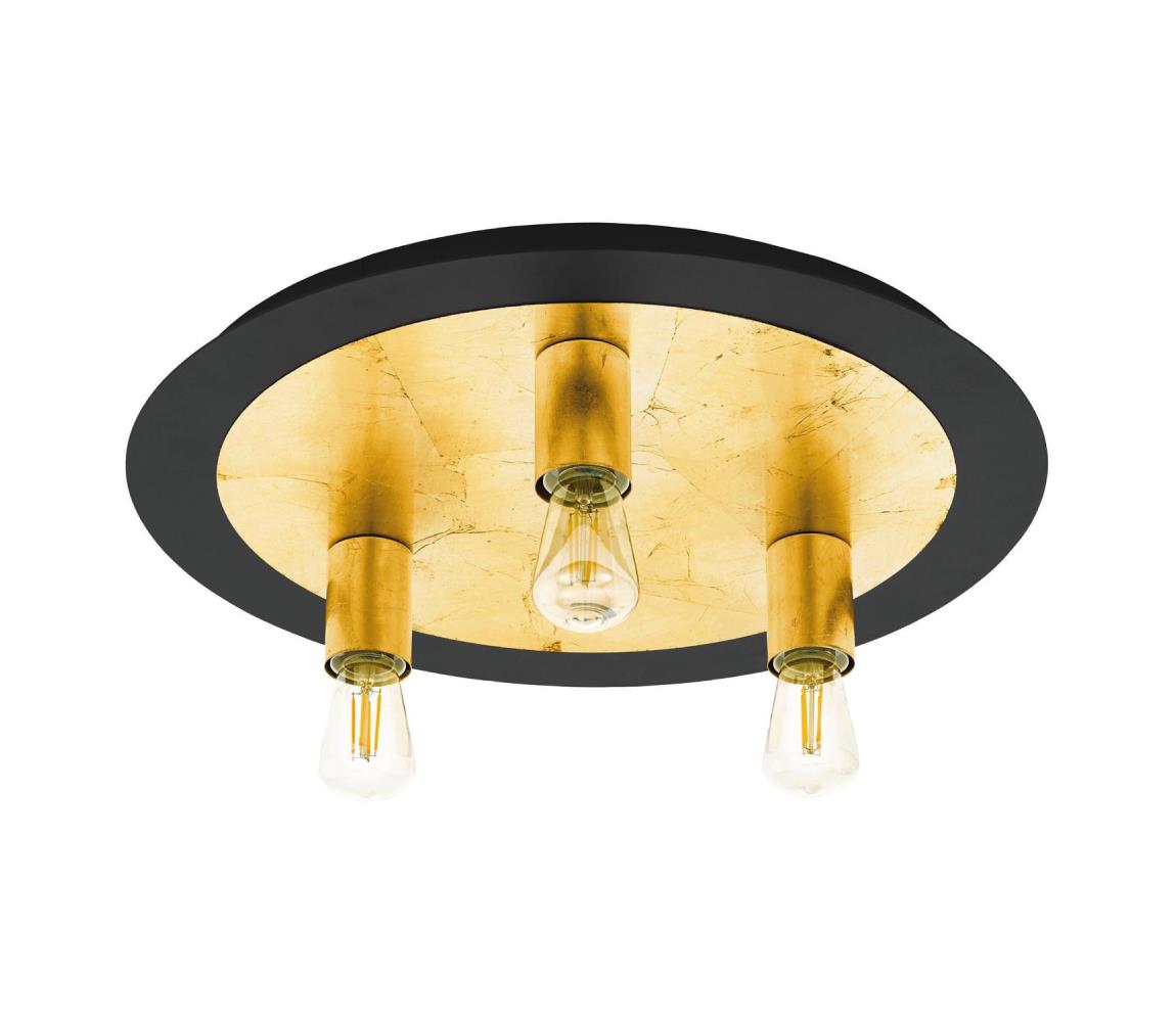 Eglo 79451 - Stropné svietidlo BONASORT 3xE27/60W/230V zlatá