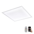 Eglo 79467 - LED Stmievateľné stropné svietidlo POZZALLO LED/21W/230V 2700-6500K 45x45 cm biela + diaľkové ovládanie