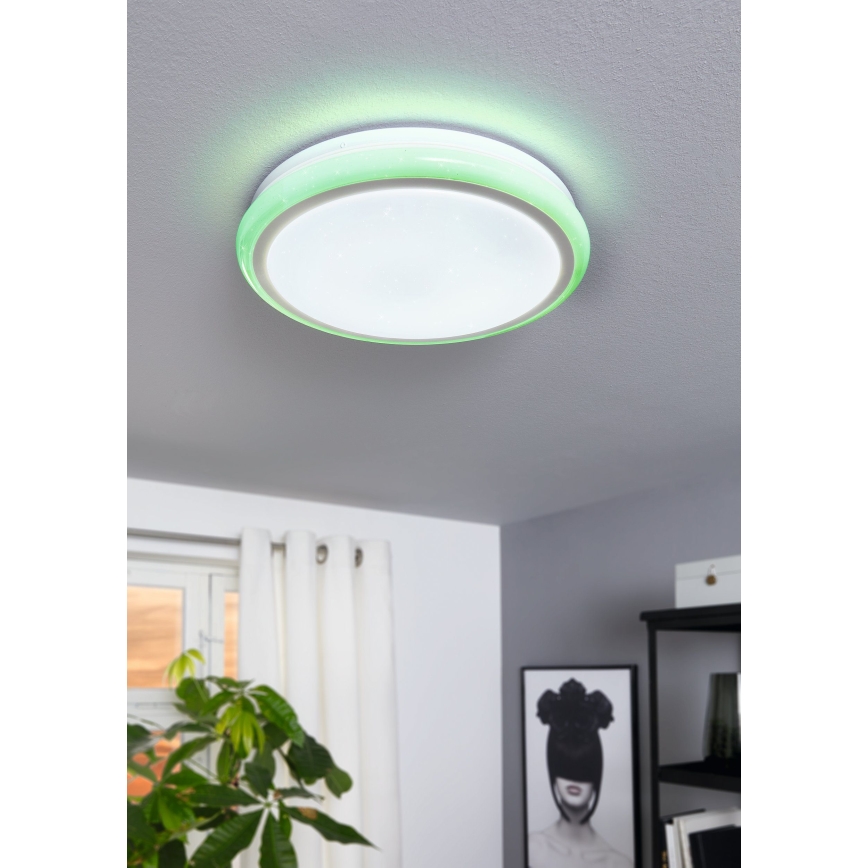 Eglo 79512 - LED RGB stmievateľné stropné svietidlo LIPARI LED/24W/230V + diaľkové ovládanie