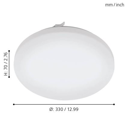 Eglo 79523 - LED Kúpeľňové stropné svietidlo TUSCOLA LED/14,6W/230V IP44
