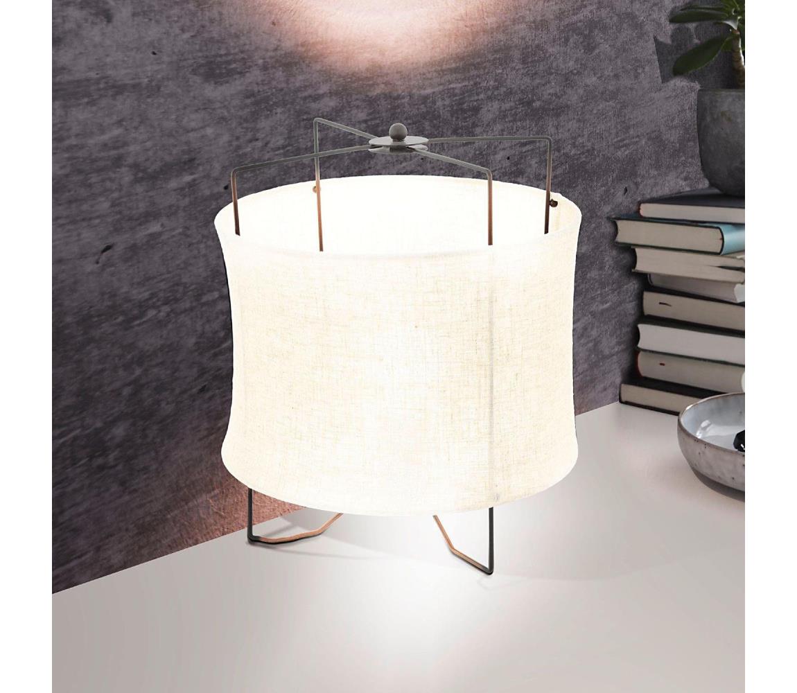 Eglo 79645 - Stolová lampa BRIDEKIRK 1xE27/40W/230V béžová 79645