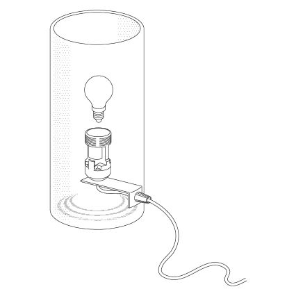 Eglo - Stolná lampa 1xE14/60W/230V