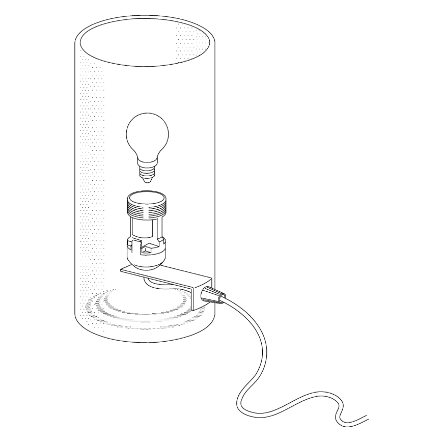 Eglo - Stolná lampa 1xE14/60W/230V