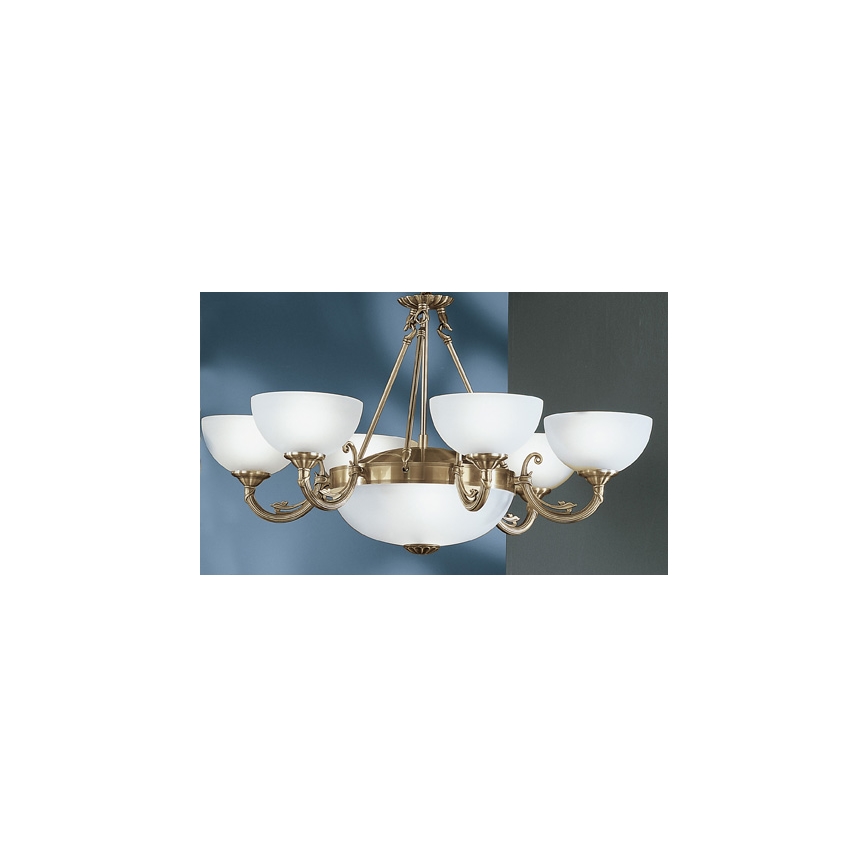 EGLO 82749 - Lustr na řetězu SAVOY 6xE14/40W/230V