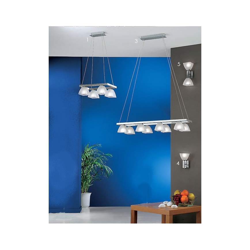 Eglo 83944 - LED nástenné svietidlo DIEGO 1xG9/4,5W/230V + 1xG9/40W/230V