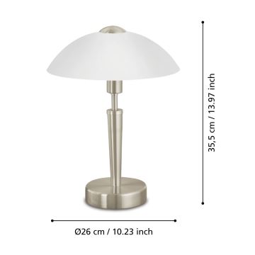 Eglo - Stmievateľná stolná lampa 1xE14/40W/230V