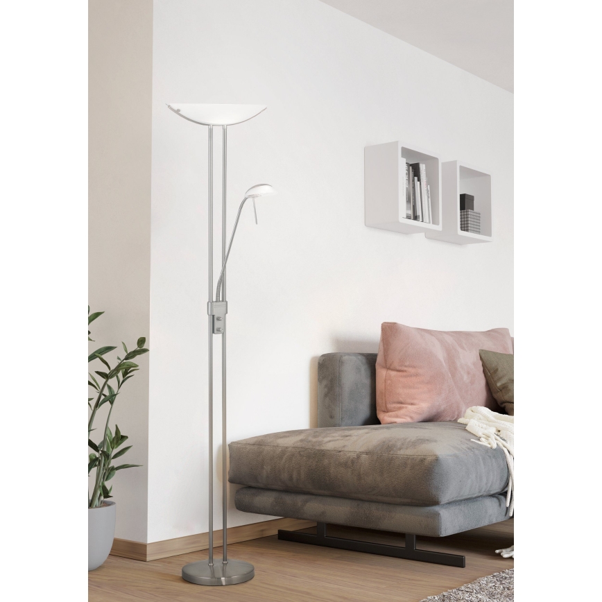 EGLO 85971 - Stmievateľná stojaca lampa BAYA 1xR7s/230W+1xG9/33W