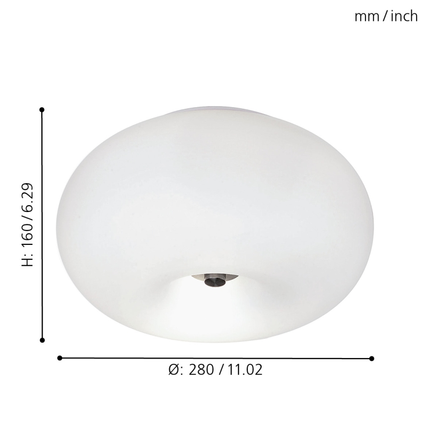 EGLO - Stropné svietidlo OPTICA 2xE27/60W pr. 28 cm