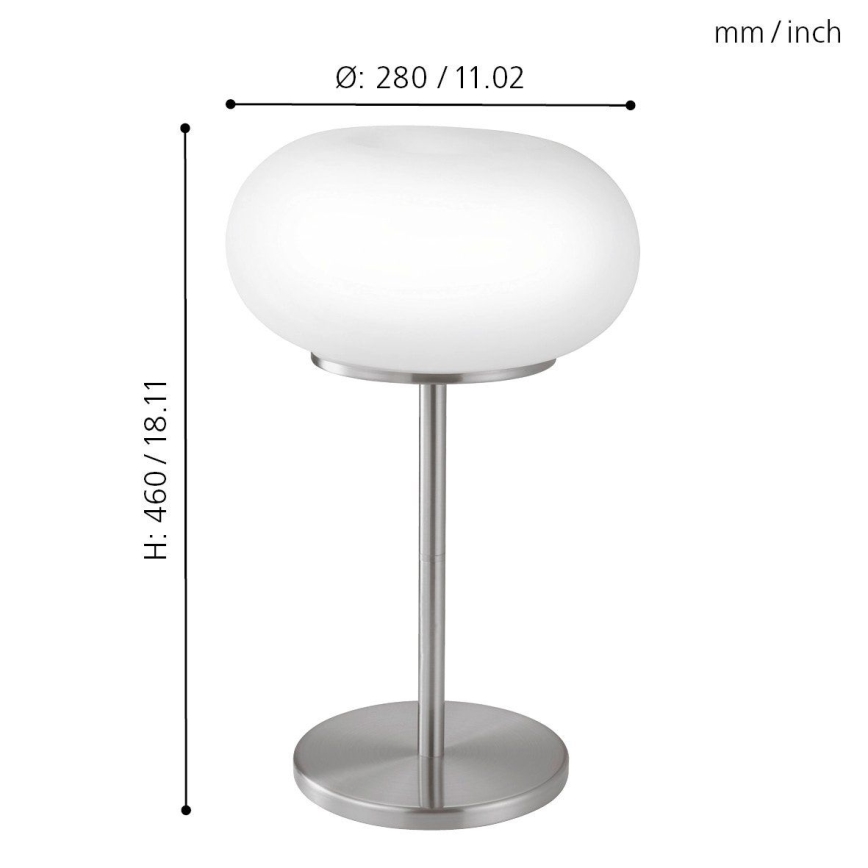 EGLO - Stolná lampa OPTICA 2xE27/60W pr. 28 cm