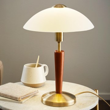 EGLO 87256 - Stolná lampa SOLO 1 1xE14/60W orechovina EGLO 87256 - Stolná lampa SOLO 1 1xE14/60W orechovina