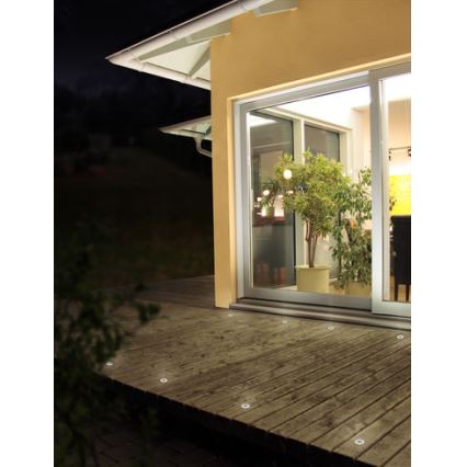 EGLO 88568 - SADA 3x LED Venkovní nájezdové svítidlo PARK 6 3xLED/0,18W kulatý