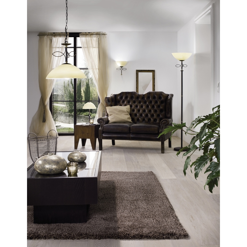 EGLO 89135 - nástenné svietidlo BELUGA 1xE27/60W antická hnedá