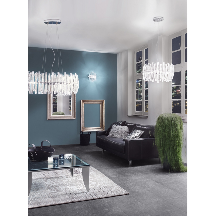 EGLO 89203 - Luster na lanku DRIFTER 9xG9/40W/230V krištáľ
