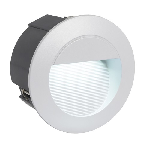EGLO 89543 - vonkajšia LED svietidlo ZIMBA LED 1xLED/1,05W strieborná