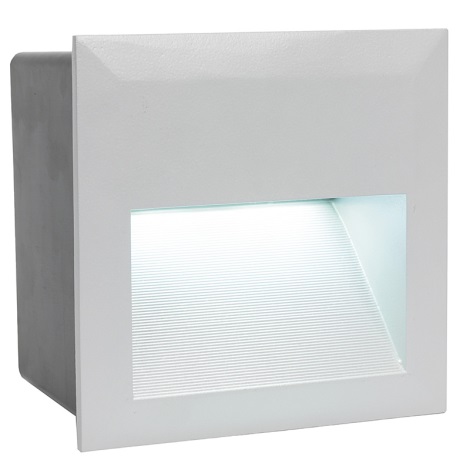 EGLO 89545 - vonkajšia LED svietidlo ZIMBA LED 1xLED/1,35W strieborná