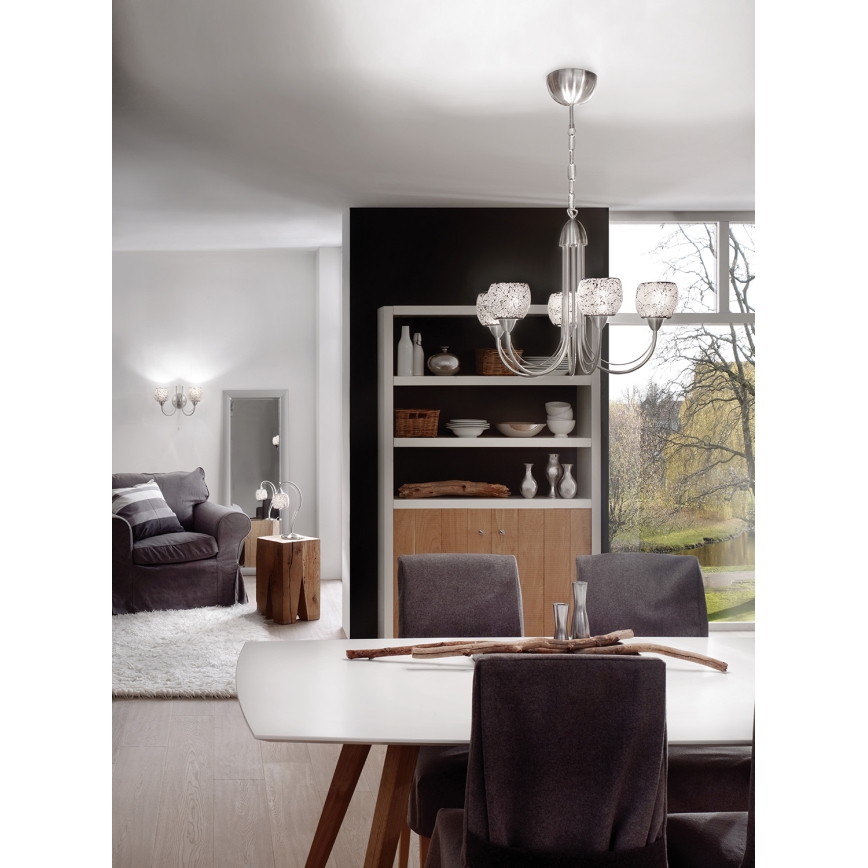 EGLO 89815 - Luster na reťazi ZEPTO 5xE14/40W