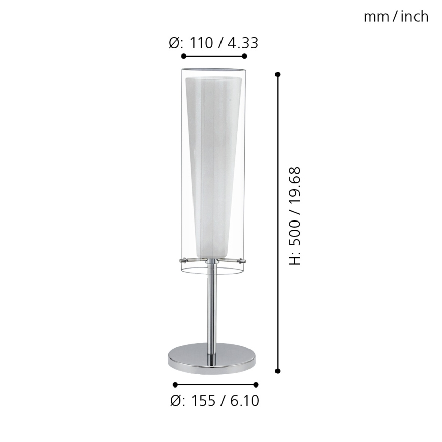Eglo - Stolná lampa 1xE27/60W