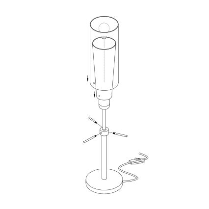 Eglo - Stolná lampa 1xE27/60W