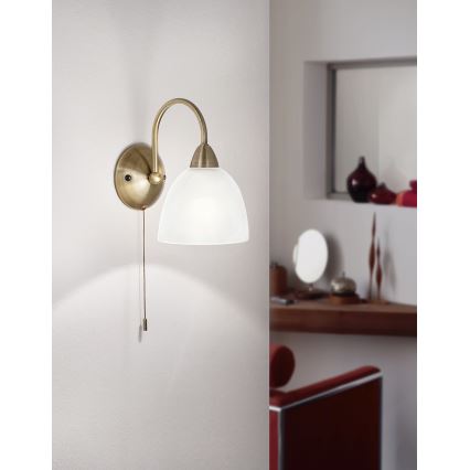 Eglo 89895 - Nástenné svietidlo s vypínačom DIONIS E14/40W