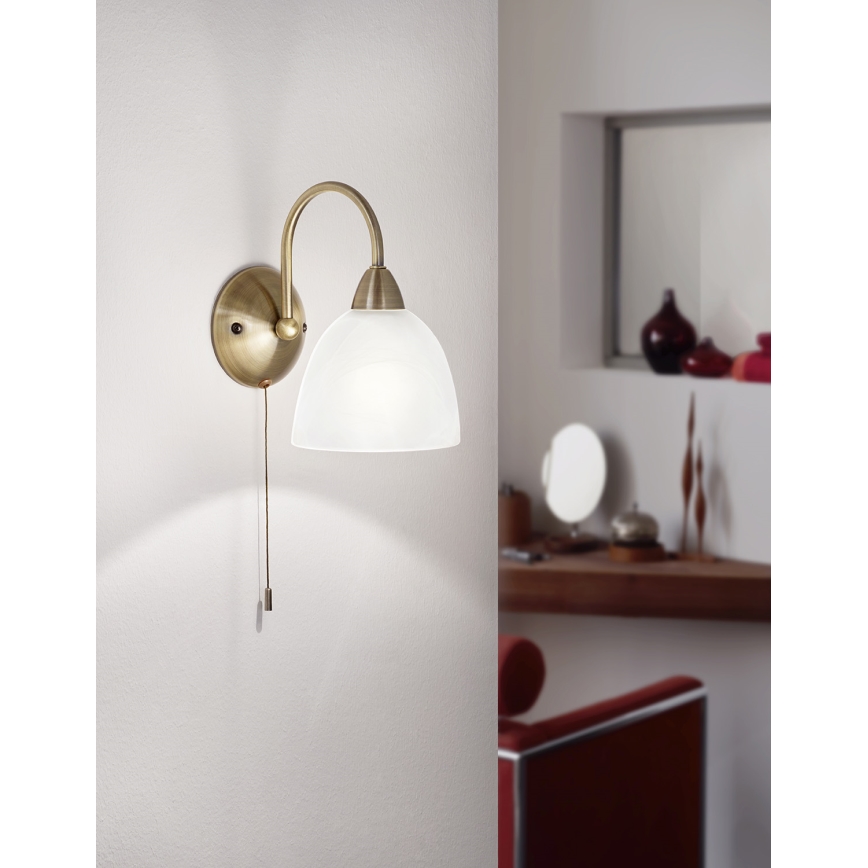 Eglo 89895 - Nástenné svietidlo s vypínačom DIONIS E14/40W