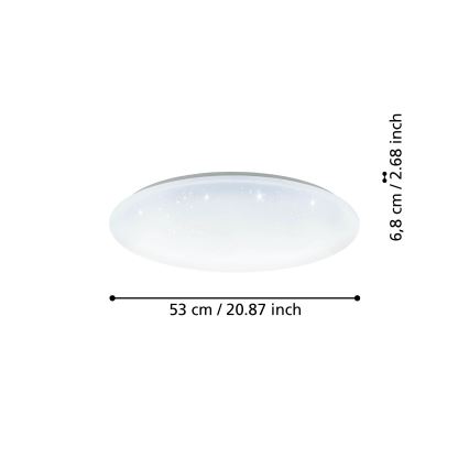 Eglo - LED Stmievateľné stropné svietidlo LED/44,8W/230V 2700-6500K ZigBee