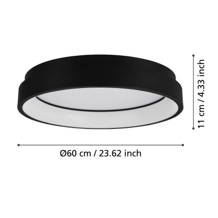 Eglo - LED RGBW Stmievateľné stropné svietidlo LED/26W/230V ZigBee