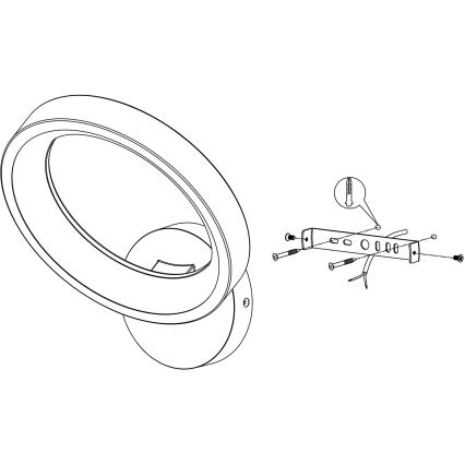 Eglo - LED RGBW Stmievateľné nástenné svietidl LED/16W/230V ZigBee