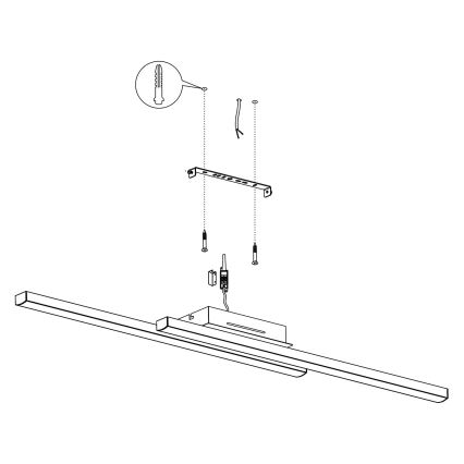 Eglo - LED RGBW Stmievateľné stropné svietidlo LED/32W/230V čierna ZigBee