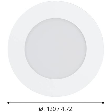 Eglo - LED Stmievateľné kúpeľňové svietidlo LED/5,4W/230V IP44 ZigBee