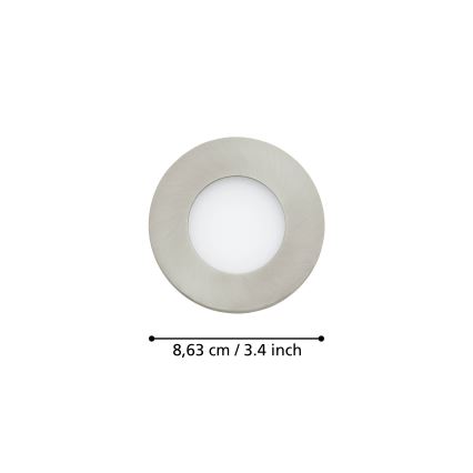 Eglo - ADA 3x LED Stmievateľné kúpeľňové svietidlo FUEVA-Z  LED/2,8W/230V IP44