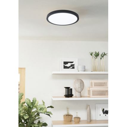 Eglo - LED Kúpeľňové stmievateľné svietidlo LED/19,5W/230V 2700-6500K IP44 čierna