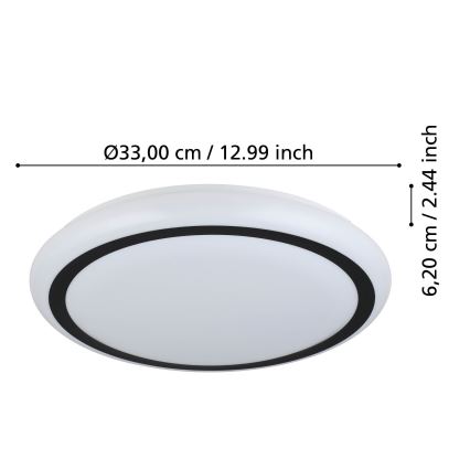 Eglo - LED Stropné svietidlo LED/14,6W/230V