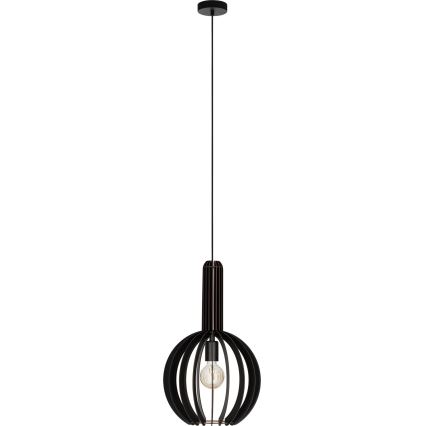 Eglo - Luster na lanku 1xE27/40W/230V pr. 31 cm čierna