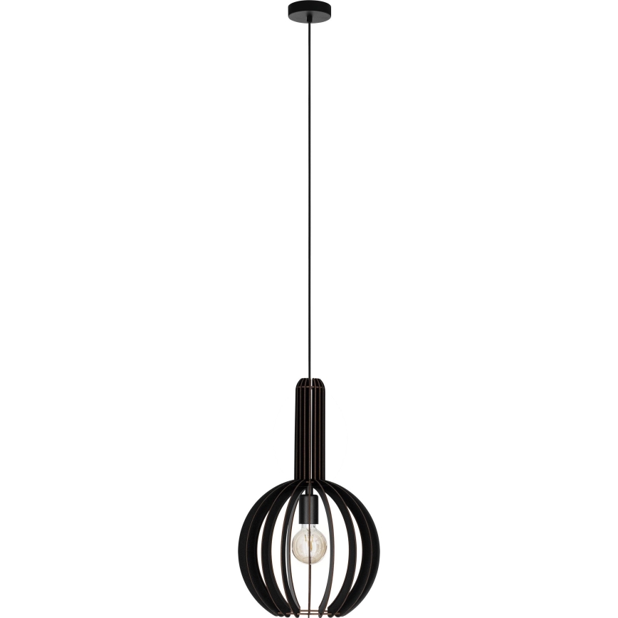 Eglo - Luster na lanku 1xE27/40W/230V pr. 31 cm čierna