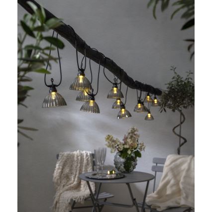 Eglo - LED Vonkajšia dekoračná reťaz 12xLED/0,066W/3,2V IP44