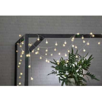 Eglo - LED Vonkajšia dekoračná reťaz 50xLED/0,066W/4,5V IP44