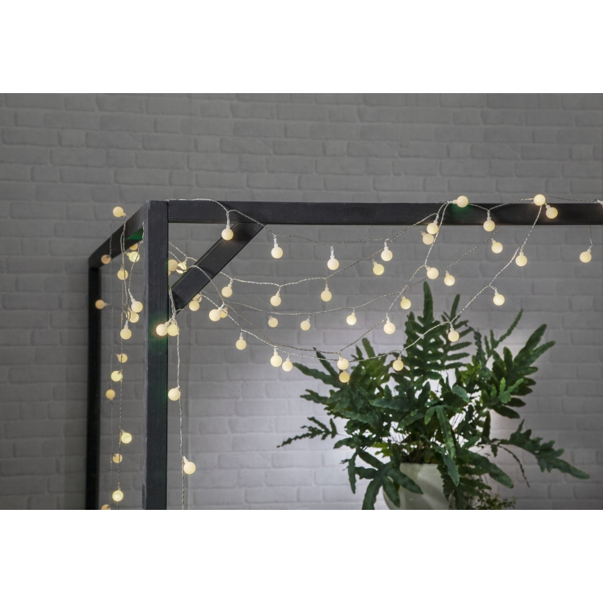 Eglo - LED Vonkajšia dekoračná reťaz 50xLED/0,066W/4,5V IP44