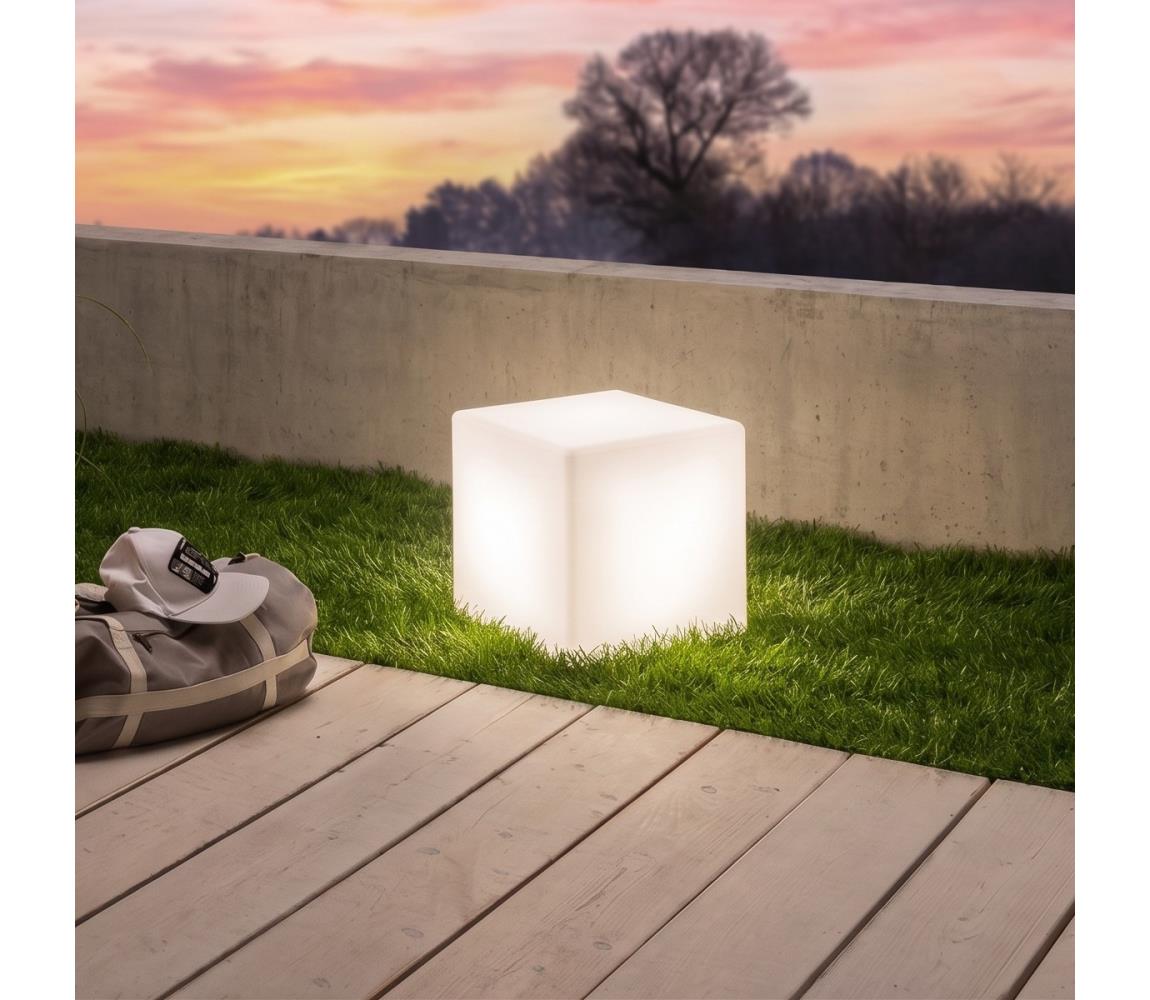 Eglo 900294 - Vonkajšia stojacia lampa BOTTONA 1xE27/15W/230V 30x30 cm IP65 900294