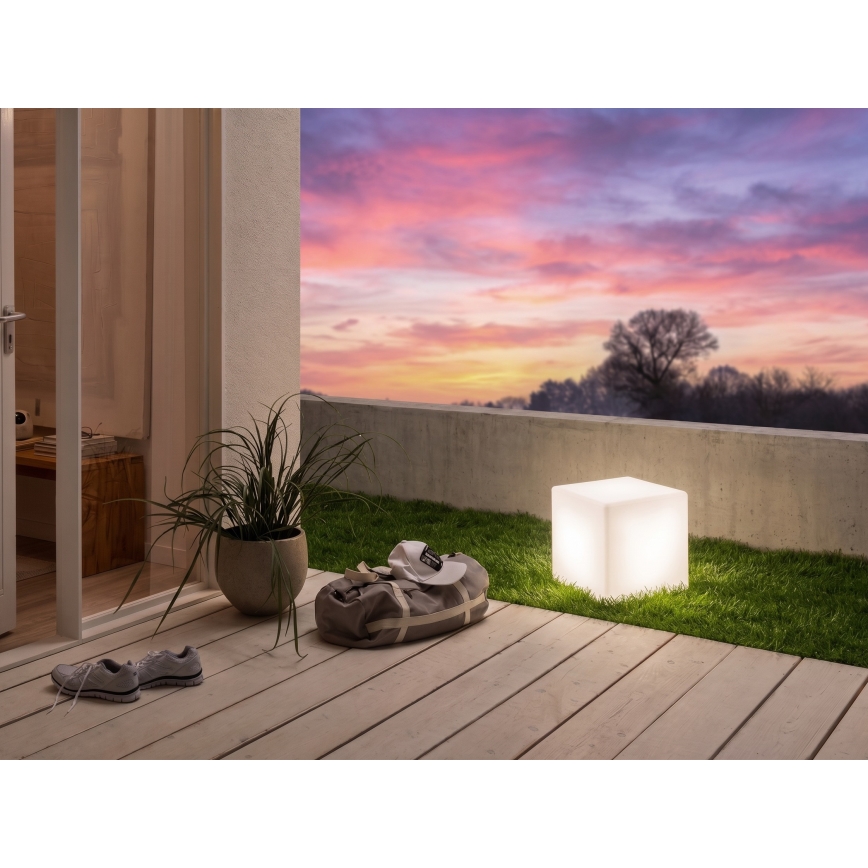 Eglo - Vonkajšia stojacia lampa 1xE27/15W/230V 30x30 cm IP65