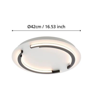 Eglo - LED Stmievateľné stropné svietidlo LED/25W/230V 3000K pr. 42 cm