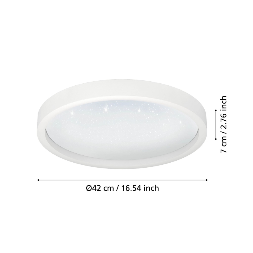 Eglo - LED RGBW Stmievateľné stropné svietidlo LED/17,8W/230V 24700-6500K