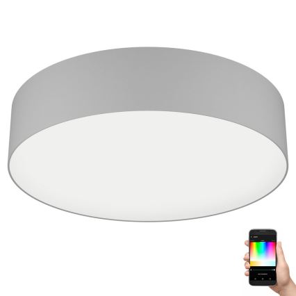 Eglo - LED RGBW Stmievateľné stropné svietidlo LED/35W/230V 2700-6500K šedá