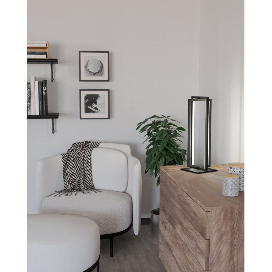 Eglo - LED Stmievateľná stolná lampa LED/15,5W/230V + diaľkové ovládanie