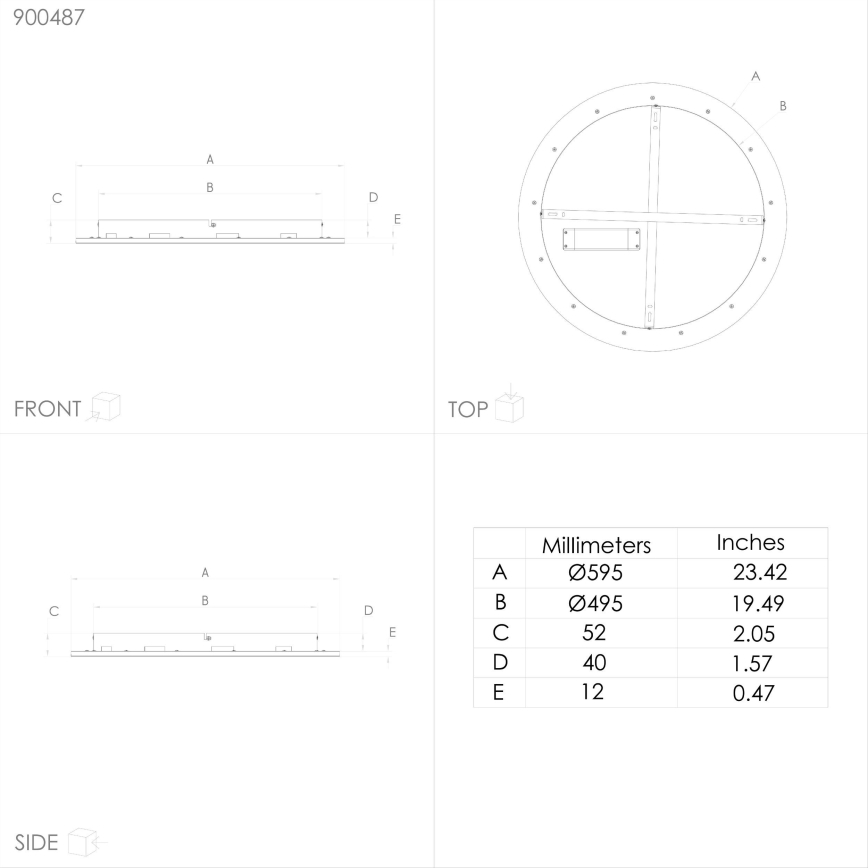 Eglo - LED RGBW Stmievateľné stropné svietidlo LED/35W/230V 2700-6500K