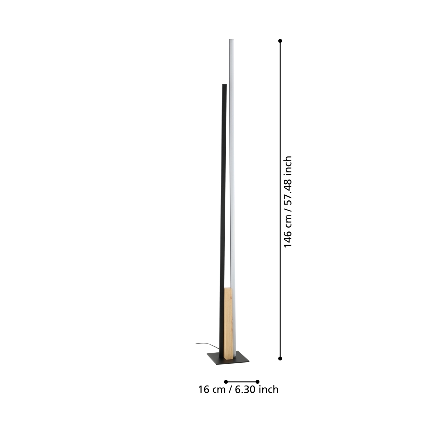 Eglo - LED Stojacia lampa LED/24W/230V