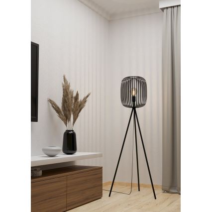 Eglo - Stojacia lampa 1xE27/40W/230V čierna