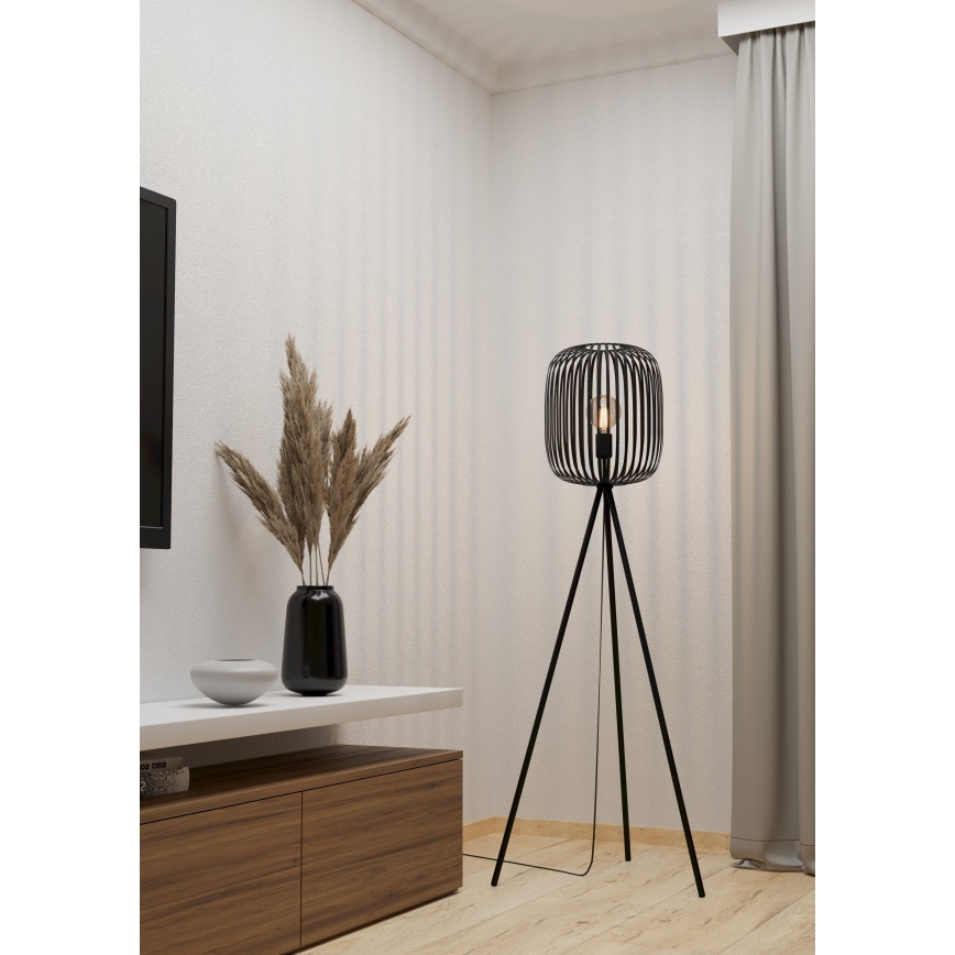 Eglo - Stojacia lampa 1xE27/40W/230V čierna