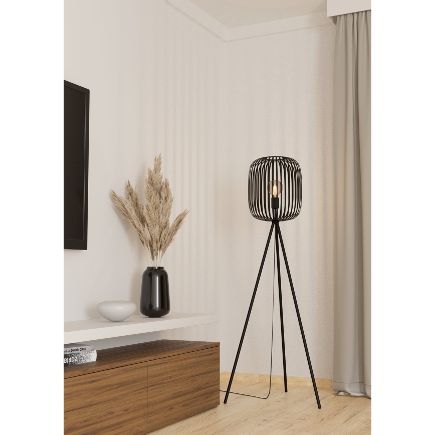Eglo - Stojacia lampa 1xE27/40W/230V čierna
